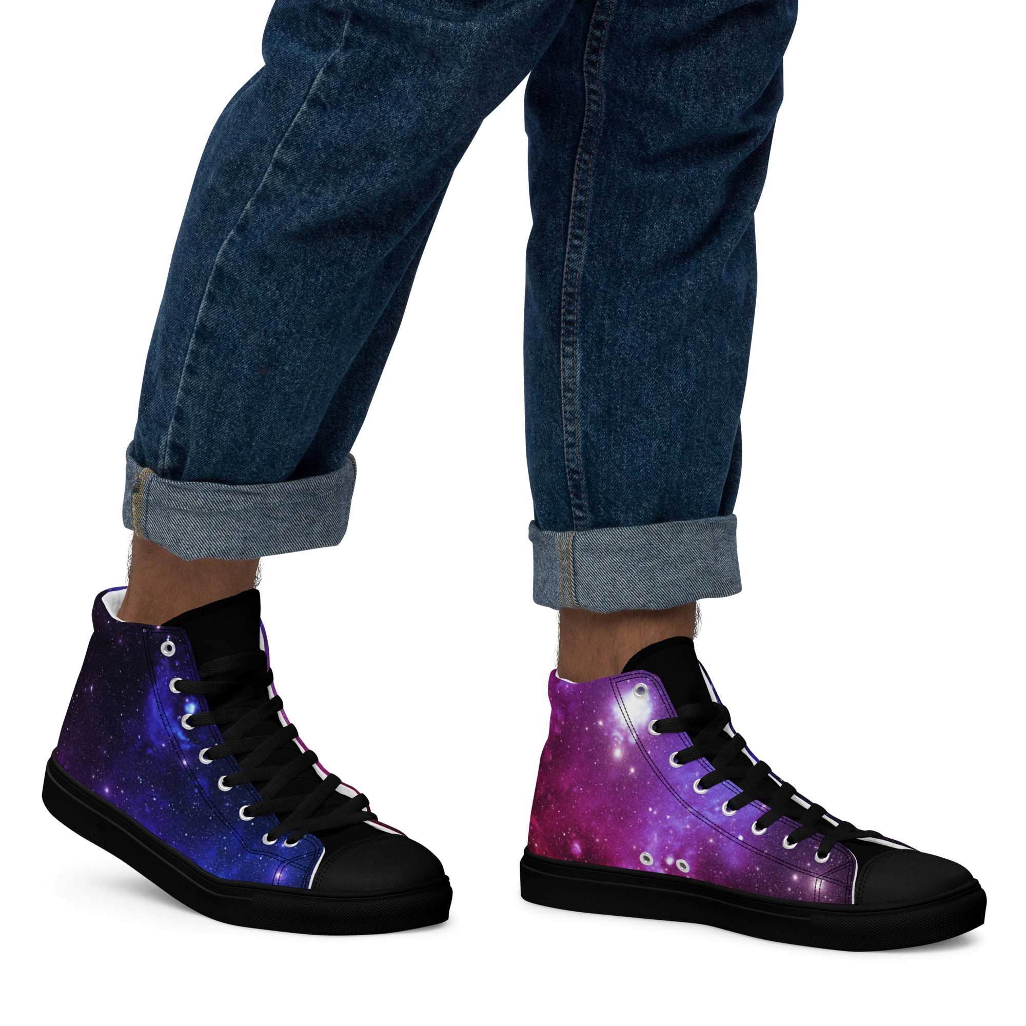 Dark Matter Men’s High Top Sneakers - https://ascensionemporium.net